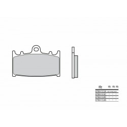 Plaquettes de frein avant RACING - Métal fritté - BREMBO BRB_07KA13SC BREMBO s.p.a.