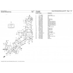 Goupille inférieure de centrage 16 x 11 mm - Pièce d'origine Suzuki - Aprilia RS 250 / Suzuki RGV 250 - SUZUKI OEM 04211-1116...