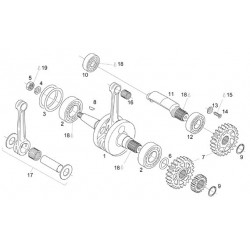 Pack de roulements de boite de vitesse pour Aprilia 125 - Rotax 122 et 123 - SKF SKF_KIT.BV125-122/123 SKF