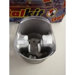 Piston coulé bi-segment Ø 56.985 mm - côte D - Kit 140 cm3 pour Aprilia 125 - moteur Rotax 122/123 - ITALKIT PI.01.58D.V2 / 4...