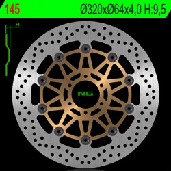 Disque de frein Avant - Rond / Flottant - 320 mm - NG NG.145 NG Brake Disc