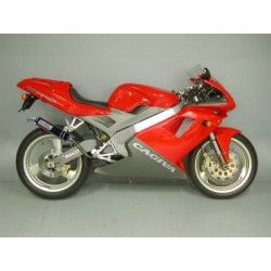 Ligne d'échappement avec Silencieux CARBONE pour Cagiva MITO 125 - GIANNELLI PACK-53606HF+53608HF GIANNELLI