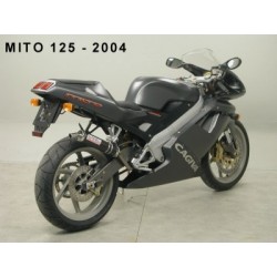 Ligne d'échappement avec Silencieux CARBONE pour Cagiva MITO 125 - GIANNELLI PACK-53606HF+53608HF GIANNELLI