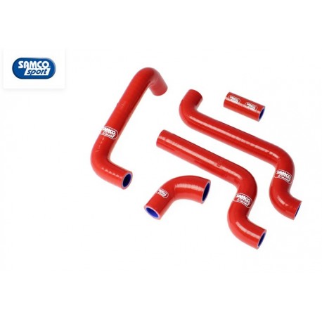 Kit durites de radiateur hautes performances SILICONE - Rouges - Aprilia RS 125 - SAMCO SAM_APR-5-R SAMCO SPORT