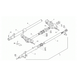 Roulement supérieur de colonne de direction Aprilia 125 - SKF SKF_NU205-ECP SKF