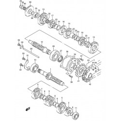 Douille de second rapport sur pignon mené - Pièce d'origine pour Suzuki RGV 250 VJ22 - SUZUKI OEM SUZ_09301-25002-000 SUZUKI OEM
