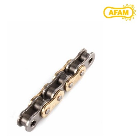 Chaîne de transmission Acier - A520MR2G - 520 - 106 maillons - sans joints toriques - AFAM AFM_ A520MR2-G-106L  AFAM