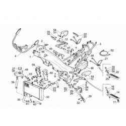 Silent-bloc de radiateur - Aprilia 125 / Rotax 122 - APRILIA OEM APR_AP8120275. APRILIA OEM