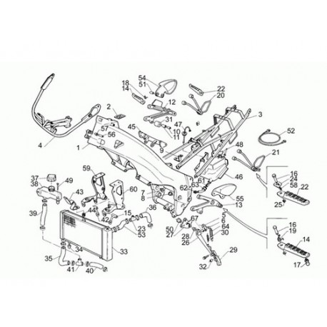 Silent-bloc de radiateur - Aprilia 125 / Rotax 122 - APRILIA OEM APR_AP8120275. APRILIA OEM