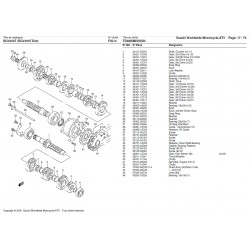 Joint de carter de fermeture de boite de vitesse pour Suzuki RGV 250 VJ22 - Pièce d'origine SUZUKI OEM SUZ_24752-22D00-000 SU...