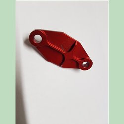 Platine de suppression de pompe à huile avec roulement - Anodisation ROUGE - Aprilia 125 - Rotax 122/123 - BC ENGINEERING