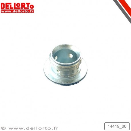 Bouchon de cuve métal avec trop-plein pour carburateur PHSB/VHSB & VHSA - DELLORTO DEL_14419_00 DELL'ORTO