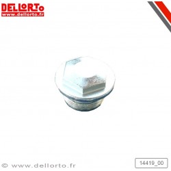 Bouchon de cuve métal avec trop-plein pour carburateur PHSB/VHSB & VHSA - DELLORTO DEL_14419_00 DELL'ORTO