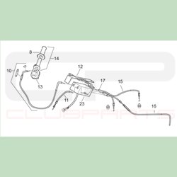 Câble primaire de pompe à huile - Aprilia RS 250 - Pièces d'origine APRILIA OEM APR_AP8114305 APRILIA OEM