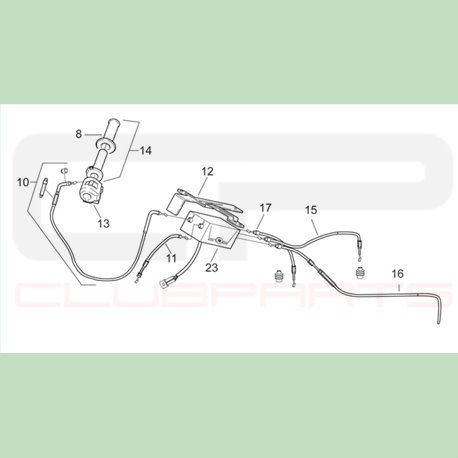 Câble primaire de pompe à huile - Aprilia RS 250 - Pièces d'origine APRILIA OEM APR_AP8114305 APRILIA OEM