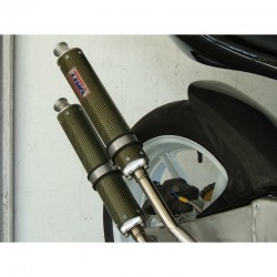 Silencieux Racing "Long" en Carbone/Kevlar pour 2 temps - TYGA TYG_EXSL-0004 TYGA