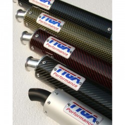 Silencieux Racing "Long" en Carbone/Kevlar pour 2 temps - TYGA TYG_EXSL-0004 TYGA