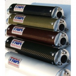 Silencieux Racing "Long" en Carbone/Kevlar pour 2 temps - TYGA TYG_EXSL-0004 TYGA