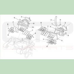 Lamelles butée métallique de boite à clapet pour Aprilia RS 250 Mk1 & Mk2 - Pièces d'origine APRILIA OEM