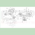 Lamelles butée métallique de boite à clapet pour Aprilia RS 250 Mk1 & Mk2 - Pièces d'origine APRILIA OEM