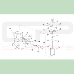 Chapeau de guide de câble de starter - Aprilia RS 250 - APRILIA OEM APR_AP8600168 Aprilia OEM
