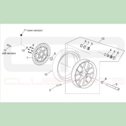 Entretoise de roue avant - Pièce d'origine APRILIA OEM