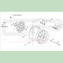 Entretoise de roue avant - Pièce d'origine APRILIA OEM