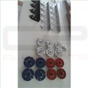 Paire de poulies de valves - Aluminium taillé masse anodisé NOIR - Aprilia RS 250 / Suzuki RGV 250 - BC ENGINEERING