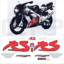 Kit adhésifs Aprilia RS 125 Extrema - 1992 ADH_APR.RS125-EXTREMA/92 CLUBPARTS