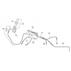 Câble de commande d'accélerateur pour Aprilia RS 250 - Pièce d'origine APRILIA OEM APR_AP8114287* APRILIA OEM