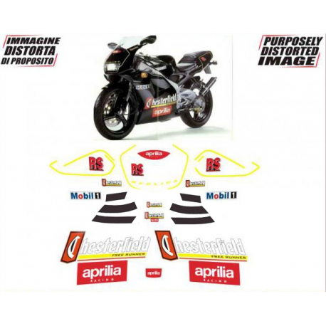 Kit adhésifs Aprilia RS 125 Extrema - 1994 - Chesterfield Biaggi Replica ADH_APR.RS125EXT-BIA94 CLUBPARTS