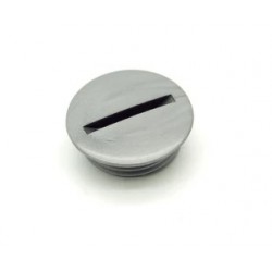Bouchon de carter d'embrayage M18x1.5 - Plastique / Gris - Aprilia 125 - Pièce d'origine APRILIA OEM APR_AP0241801. APRILIA OEM