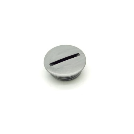 Bouchon de carter d'embrayage M18x1.5 - Plastique / Gris - Aprilia 125 - Pièce d'origine APRILIA OEM APR_AP0241801. APRILIA OEM