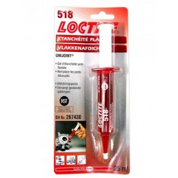 Pate à joint semi-flexible Rouge ( Seringue - 25 ml) - LOCTITE LOC_518-25 LOCTITE