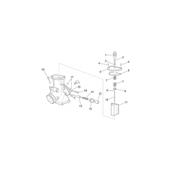 Joint de couvercle de carburateur - Pièce d'origine - Aprilia RS 250 - APRILIA OEM APR_AP8600136 Aprilia OEM