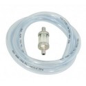 Kit durite PVC - Translucide Ø 8x12 mm avec filtre à essence - TRICOFLEX TRI_PVC-8INT12EXT+FILTRE TRICOFLEX