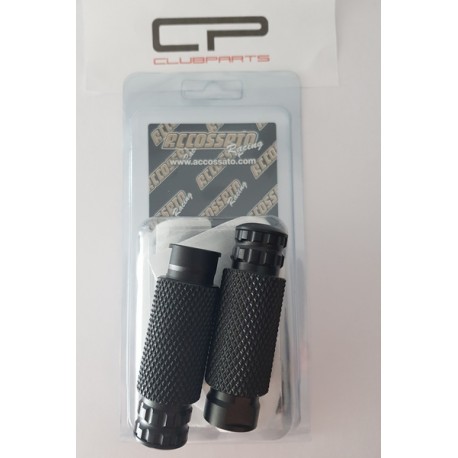 Cales pieds de rechange RACING - Anodisation Noire - ACCOSSATO ACC_KPD4 ACCOSSATO