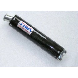 Silencieux Racing "Version courte" en Carbone avec embout inox pour 2 temps - TYGA TYG_EXSL-0065 TYGA