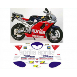 Kit adhésifs Aprilia RS 125 - 1998 - Rossi Replica ADH_APR.RS125-ROSSI/98 CLUBPARTS