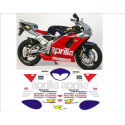 Kit adhésifs Aprilia RS 125 - 1998 - Rossi Replica ADH_APR.RS125-ROSSI/98 CLUBPARTS