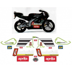 Kit adhésifs Aprilia RS 125 - 1996 - Chesterfield Biaggi Replica - Liseré Vert ADH_APR.RS125-BIAGGI/96V CLUBPARTS
