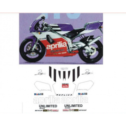 Kit adhésifs Aprilia RS 125 Extrema - 1992 - Reggiani Replica ADH_APR.RS125EXT-REG92 CLUBPARTS