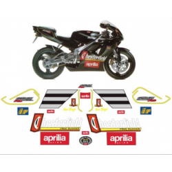 Kit adhésifs Aprilia RS 125 - 1995 - Chesterfield Biaggi Replica - Liseré Jaune ADH_APR.RS125-BIAGGI/95J CLUBPARTS