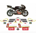 Kit adhésifs Aprilia RS 125 - 1995 - Chesterfield Biaggi Replica - Liseré Jaune ADH_APR.RS125-BIAGGI/95J CLUBPARTS
