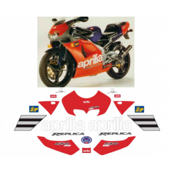 Kit adhésifs Aprilia RS 125 - 1995 - Reggiani Replica ADH_APR.RS125-REG95 CLUBPARTS