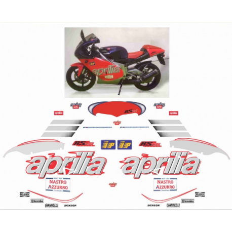 Kit adhésifs Aprilia RS 125 - 1999 - Rossi Replica ADH_APR.RS125-ROSSI/99 CLUBPARTS