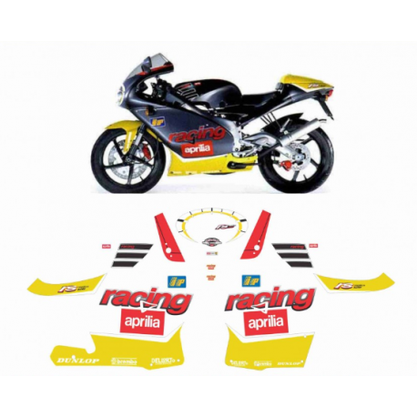 Kit adhésifs Aprilia RS 125 - 2000 - Melandri Replica ADH_APR.RS125-MELANDRI/00 CLUBPARTS